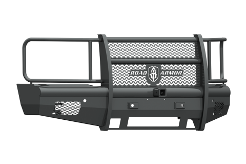 ROAD ARMOR Vaquero Front Non-Winch Bumper 2-6 Sensor-Texture Black W/RECEIVER