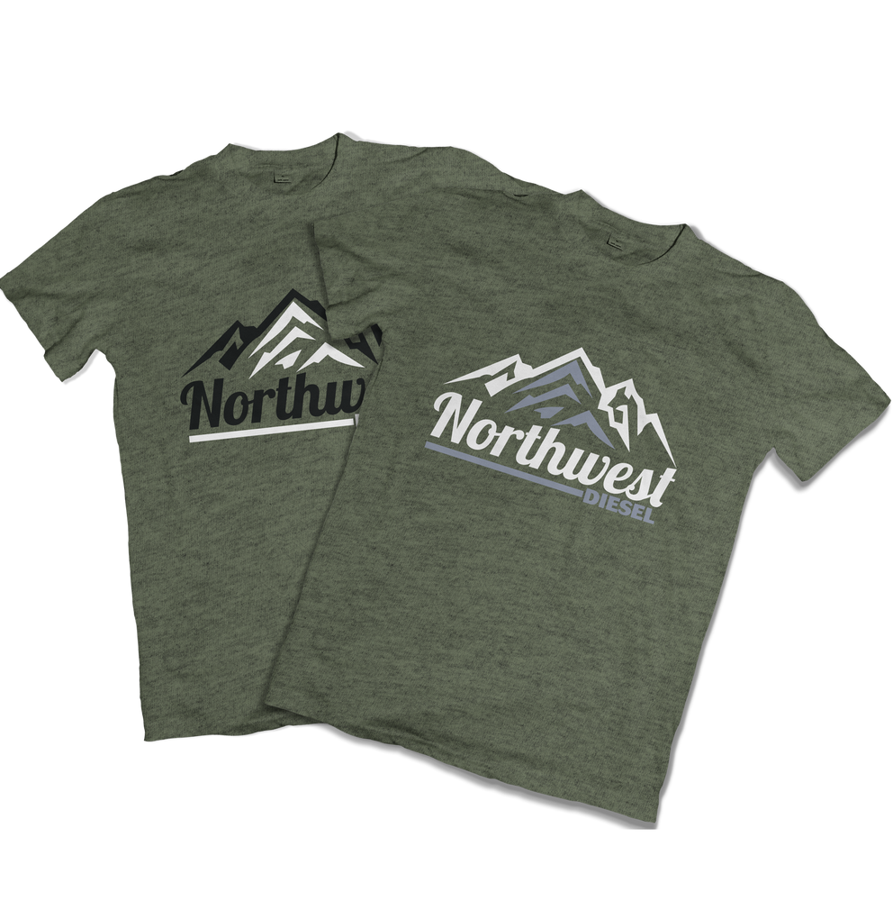 Northwest Diesel Men's Army Green T-Shirts - Northwest Diesel