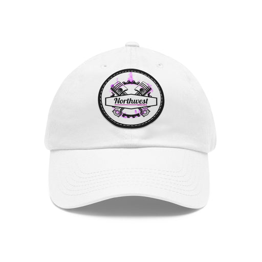 Dad Hat with Leather Patch (Round)