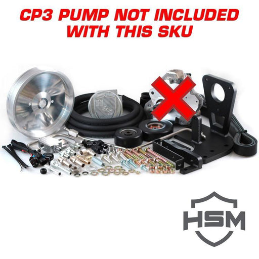 H&S Motorsports DUAL HP FUEL KIT W/O CP3 (Black Pulley)