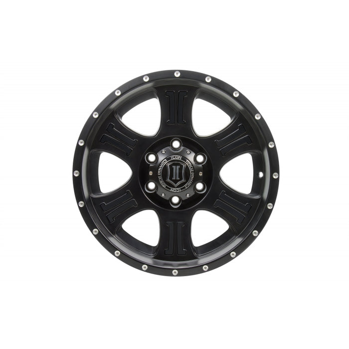 Icon Dynamics Shield Series Wheel Satin Black Finish - Northwest Diesel