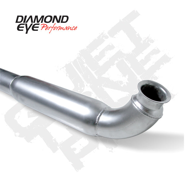 Diamond Eye 4" Aluminized 'QT' Resonated Downpipe - Northwest Diesel