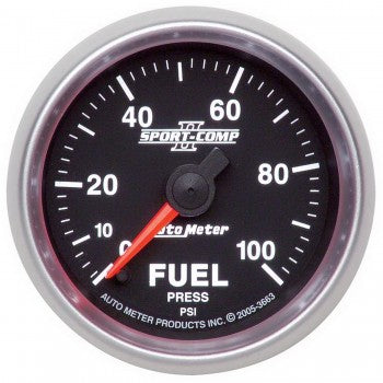 Auto Meter Digital Stepper Motor Fuel Pressure Gauge 0-100 PSI, Sport-Comp II - Northwest Diesel