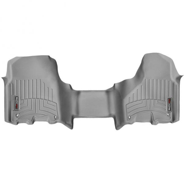 Weathertech CREW/MEGA CAB - AUTOMATIC W/O 4X4 FLOOR SHIFTER AND PTO KIT)(OVER-THE-HUMP) FRONT FLOORLINER