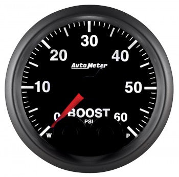 Auto Meter Digital Stepper Motor Boost Gauge 0-60 PSI, Elite Series - Northwest Diesel