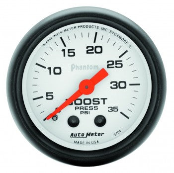 Auto Meter Mechanical Boost Gauge 0-35 PSI, Phantom Series - Northwest Diesel