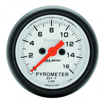 Auto Meter Digital Stepper Motor Pyrometer 0-1600 °F, Phantom Series - Northwest Diesel