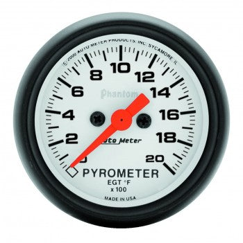 Auto Meter Digital Stepper Motor Pyrometer 0-2000 °F, Phantom Series - Northwest Diesel
