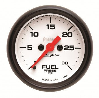 Auto Meter Digital Stepper Motor Fuel Pressure Gauge 0-30 PSI, Phantom Series - Northwest Diesel