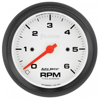Auto Meter 3-3/8" In-Dash Tachometer, 0-6,000 RPM, Phantom Series - Northwest Diesel