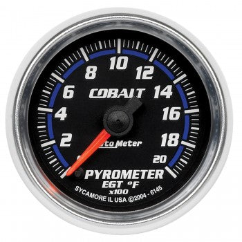 Auto Meter Digital Stepper Motor Pyrometer 0-2000 °F, Cobalt - Northwest Diesel