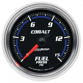 Auto Meter Digital Stepper Motor Fuel Pressure Gauge 0-15 PSI, Cobalt - Northwest Diesel