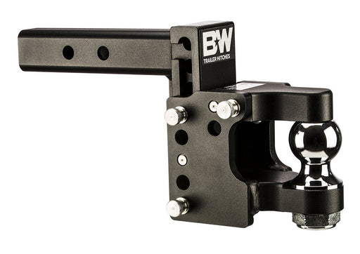 B&W Trailer CLASS V 2 1/2IN RECEIVER/PINTLE BLACK TOW & STOW 8.5IN DROP/4.5IN RISE W/2IN BALL