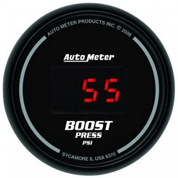 Auto Meter Digital Boost Gauge 5-60 PSI, Sport Comp Digital - Northwest Diesel