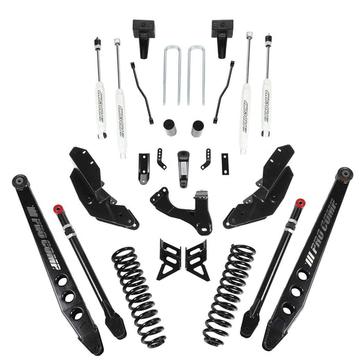 Pro Comp Stage III 4-Link 4" Suspension Kit with ES9000 Shocks 2017-2018 FORD F-250/F350