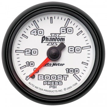 Auto Meter Mechanical Boost 0-100 PSI, Phantom II - Northwest Diesel