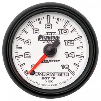 Auto Meter Digital Stepper Motor Pyrometer 0-1600 °F, Phantom II - Northwest Diesel