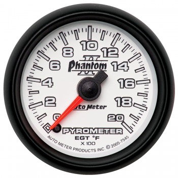 Auto Meter Digital Stepper Motor Pyrometer 0-2000 °F, Phantom II - Northwest Diesel