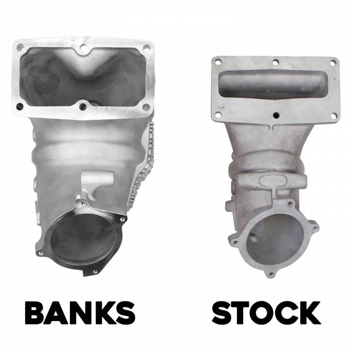 Monster-Ram® Intake System Gen-2 (natural aluminum ready for paint), includes High-Flow heater and Billet Intake Plate for 2019-2022 Dodge Ram 2500/3500 6.7L Cummins
