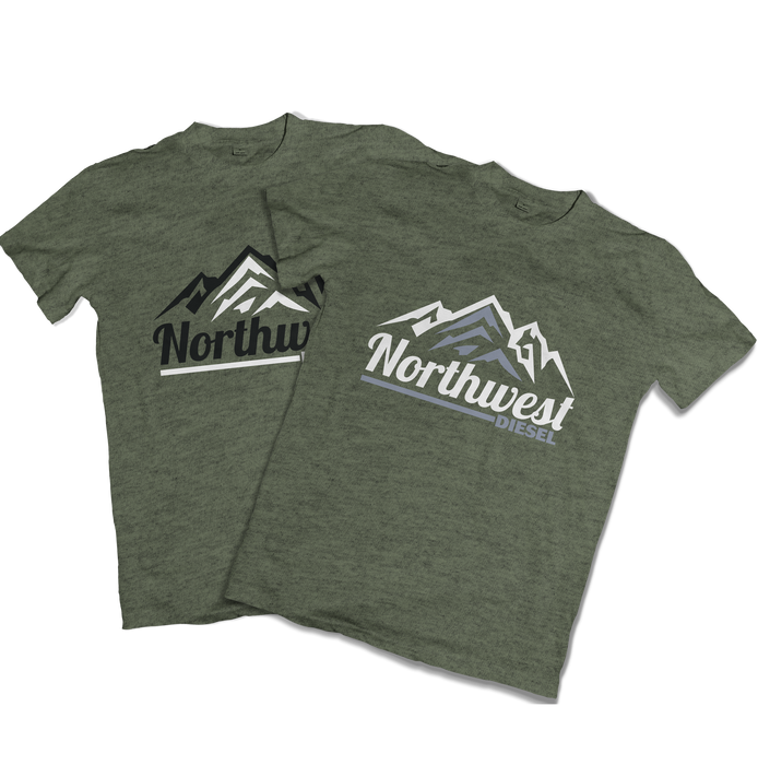 Northwest Diesel Men's Army Green T-Shirts - Northwest Diesel