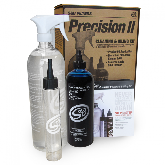 S&B Precision II: Cleaning & Oil Kit (Blue Oil) - Northwest Diesel