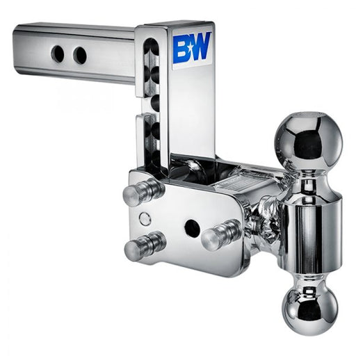 BW Trailer CHROME TOW & STOW 8IN MODEL 5IN DROP 5.5IN RISE 2 & 2 5/16 BALLS
