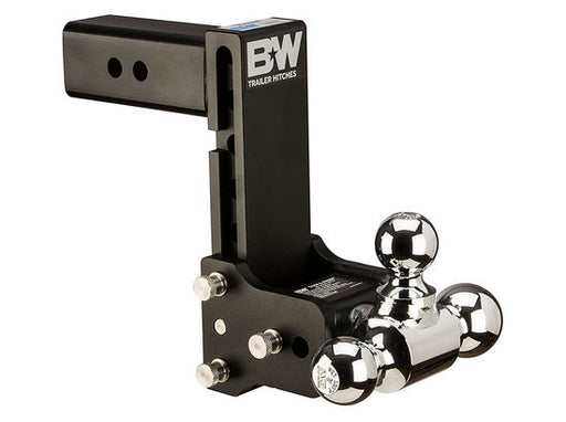 B&W Trailer  CLASS V 2 1/2IN RECEIVER BLACK TOW & STOW 10IN MODEL 7IN DROP 7.5IN RISE TRI-BALL